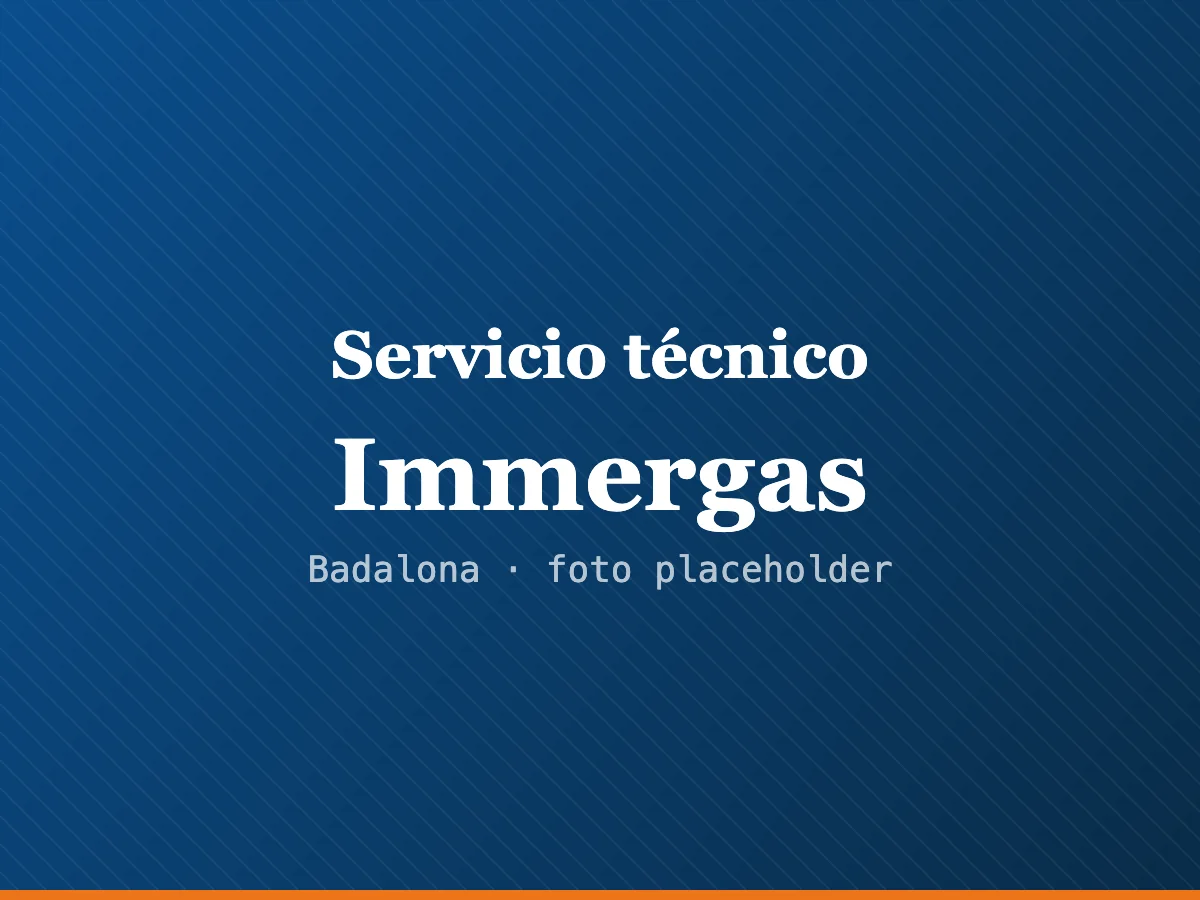 Servicio técnico de calderas Immergas en Mataró
